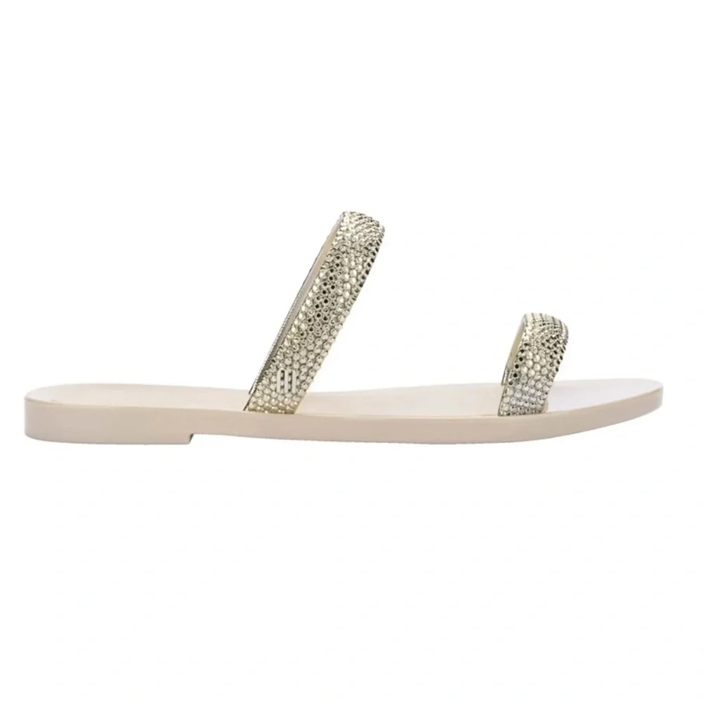 Melissa Beige Glitz Sandal - Picture 3 of 5